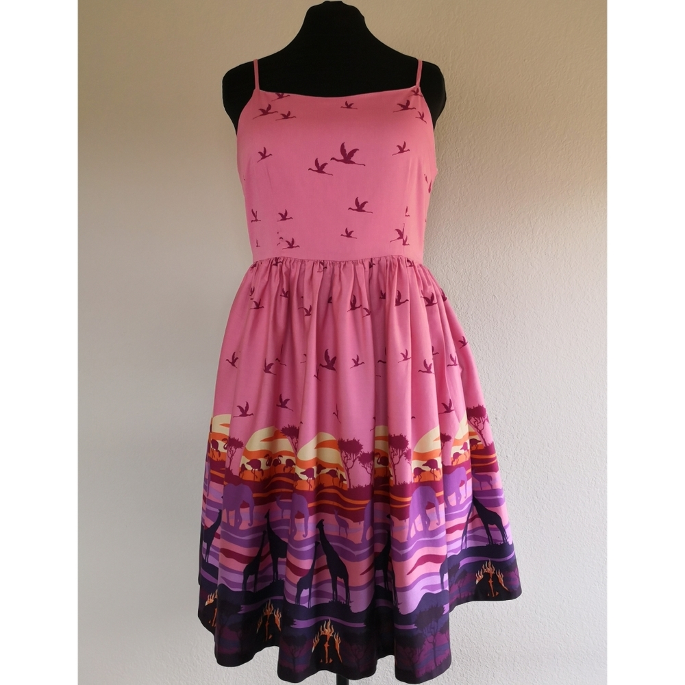 Lindy Bop Safari Print Dress